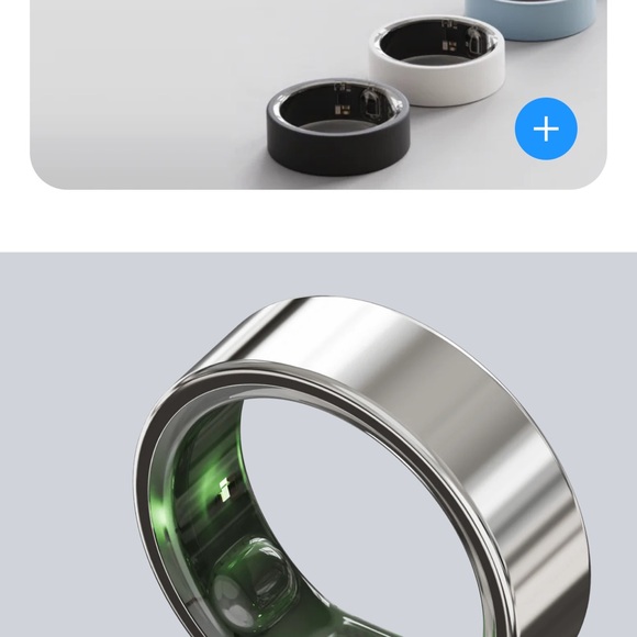 Mirror ring, with Charger, size 10, I would say more like a size 9 - Picture 13 of 14